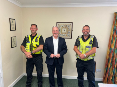 Richard with Bedfordshire Police Wildlife and Rural Crime Team