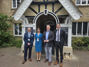 Richard Fuller MP at the Manor Hospital Biddenham