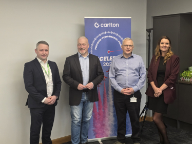 Richard with the team at Carlton Packaging