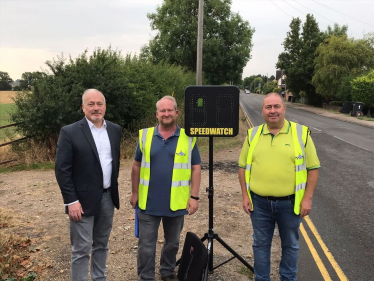 Richard with the Arlesey Speed Watch team