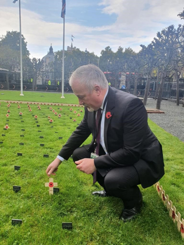 Constituency Garden of Remembrance - RF laying stake