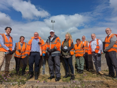 Richard visits Water Treatment facility in Great Barford