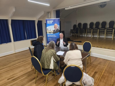 Richard Fuller MP meeting with the Stop East Park Energy campaign group
