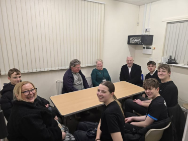 Richard Fuller MP with Potton Youth Council