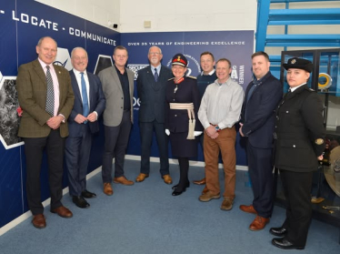Richard fuller at Smith Myers for the presentation of their King's Award for Enterprise