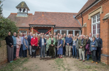 Richard Fuller MP at St Mary's Stevington Church Rooms Link building extension