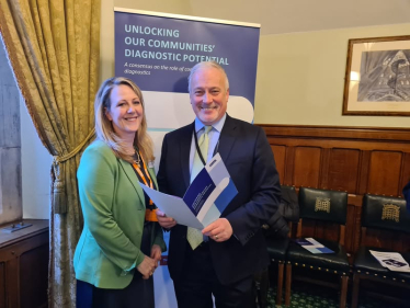 Richard Fuller MP with Dr Jayne Ellis from BIVDA