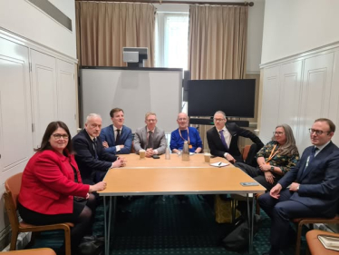 Richard Fuller MP with Cllr Adam Zerny and Beds MPs