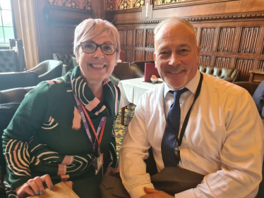 Richard Fuller with constituent Patrizia