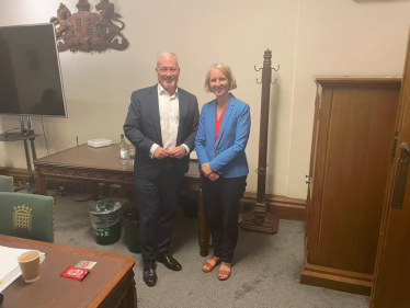 Richard Fuller MP with Treasury Minister Emma Reynolds MP