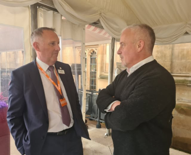 Richard Fuller MP with GTR’s Chief Operating Officer, John Whitehurst, in Parliament 
