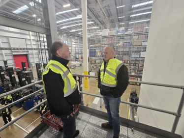 Richard Fuller MP at Bidfood in Biggleswade