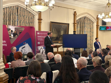 Gareth Davies National Audit Office (NAO) Comptroller and Auditor General addressing parliamentarians