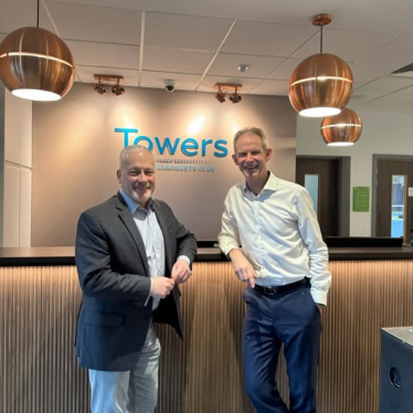 Richard Fuller MP with Matthew Towers at Towers Gym