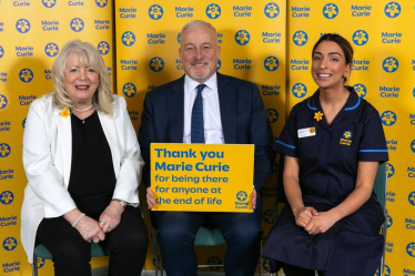 Richard attending the Marie Curie Daffodil Appeal Launch