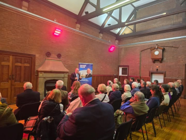 Photo taken from Richard Fuller's last public meeting in Cardington