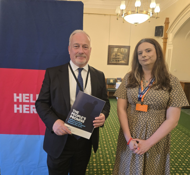 Richard Fuller MP with Sasha Misra of Help for Heroes