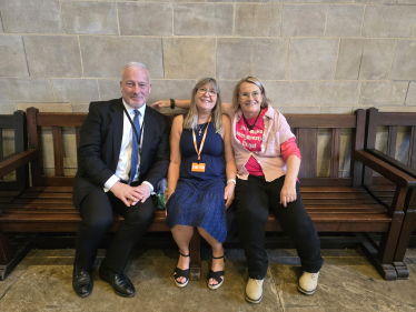 Richard in Parliament with Deborah Malone LGB Alliance UK