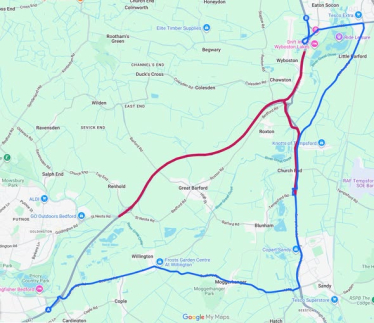 Road closures map