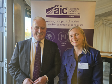 Richard Fuller MP with Diana Overton, Group Managing Director of Frontier Agriculture