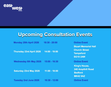 EWR consultation events poster