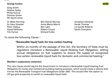 Energy Bill amendment