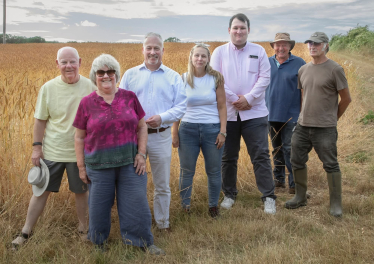 Richard visiting the ite of Special Scientific Interest in his constituency between Pavenham and Stevington on the Ouse Valley Way
