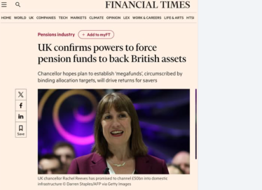 Screen grab of FT article
