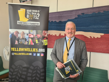 Richard Fuller MP at Yellow Wellies Farm Safety Week event in Parliament