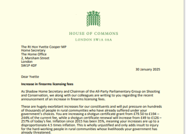 Image of Firearms letter