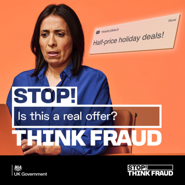 Stop Think Fraud campaign posting