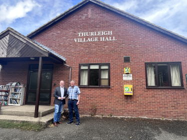 Richard with Martin Towler after Thurleigh drop-in surgery