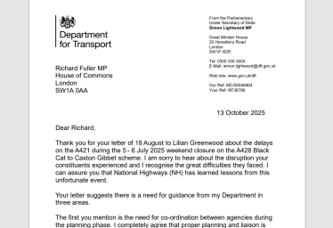 Image of Minister's letter to Richard