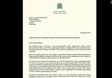 image of farm tax letter