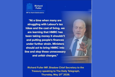 Richard Fuller MP's Telegraph quote on HMRC