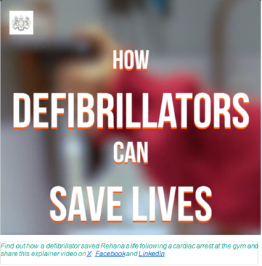 Defibrillators fund poster