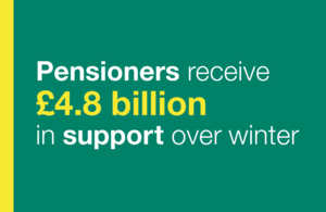 Graphic of pensioner support over winter