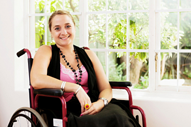 image of disabled person in wheelchair